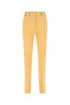 Quira Wool Trousers With Back Pockets And Belt Loops In Orange