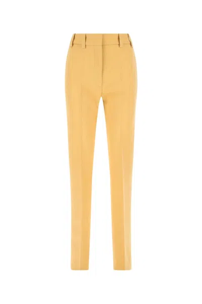 QUIRA PASTEL ORANGE WOOL PANT