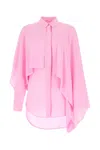 QUIRA PINK SILK BLOUSE