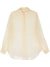 QUIRA SEMI-SHEER SILK SHIRT