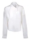 Quira Wrap-style Shirt With Detailing And Fit In White
