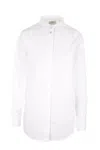Quira Classic-collar Poplin Shirt In White