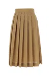 Quira Biscuit Polyester Blend Skirt