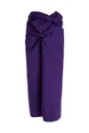 Quira Woman Midi Skirt Mauve Size 8 Cotton