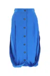 Quira Light-blue Crepe Flip It Up Skirt In Blue