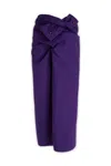 Quira Woman Midi Skirt Mauve Size 8 Cotton In Q0074