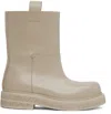 Quira Ssense Exclusive Beige Lilibeth Boots In Concrete