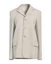Quira Woman Blazer Beige Size 4 Wool In Beige