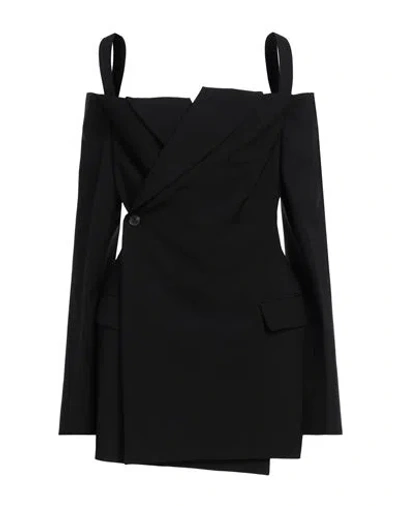 Quira Woman Mini Dress Black Size 8 Virgin Wool