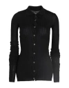 Quira Woman Cardigan Black Size S Cashmere, Silk