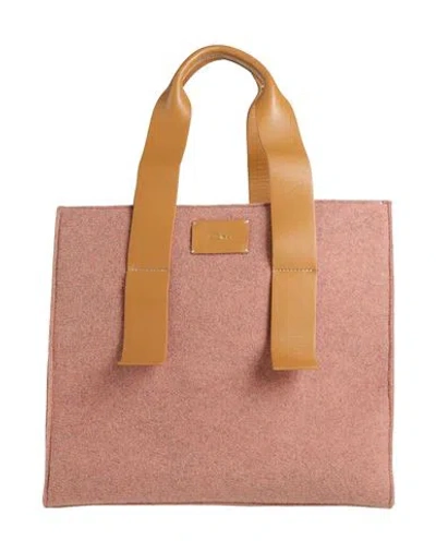 Quira Woman Handbag Camel Size - Leather, Textile Fibers In Beige