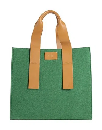 Quira Woman Handbag Green Size - Leather, Textile Fibers