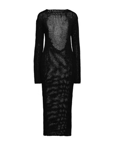 Quira Woman Maxi Dress Black Size M Cotton