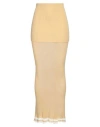 Quira Woman Maxi Skirt Marigold Size S Modal, Polyamide, Wool In Yellow