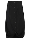 Quira Black Wool Blend Skirt In Black