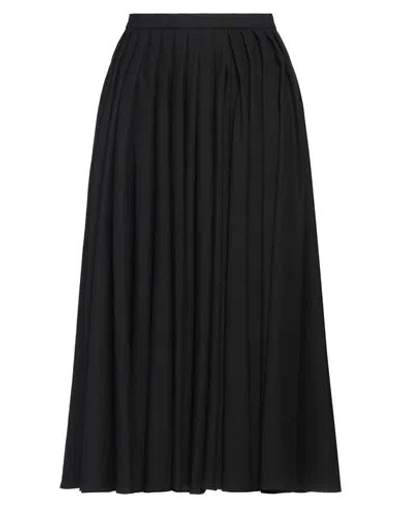 Quira Woman Midi Skirt Black Size 8 Virgin Wool