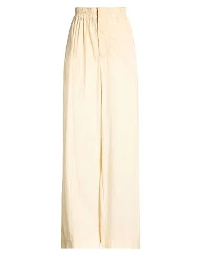 Quira Woman Pants Beige Size 4 Cotton In Neutral