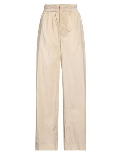 Quira Woman Pants Beige Size 6 Cotton, Linen In Brown