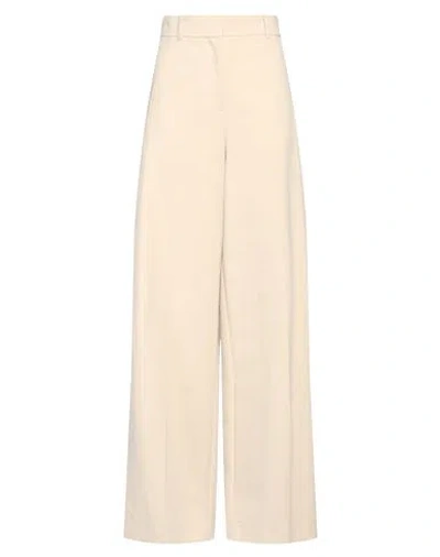 Quira Woman Pants Beige Size 6 Cotton In Neutral