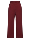 Quira Woman Pants Burgundy Size 4 Wool In Red