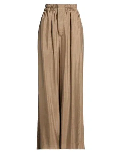 Quira Woman Pants Khaki Size 2 Cotton In Neutral