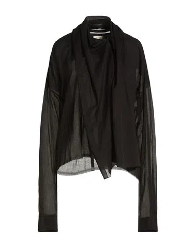 Quira Woman Shirt Black Size 4 Cotton