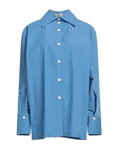 Quira Woman Shirt Light Blue Size 6 Cotton