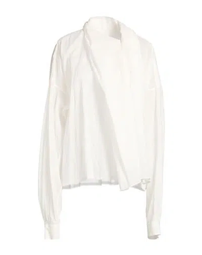 Quira Woman Shirt White Size 4 Cotton