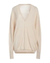 Quira Woman Sweater Beige Size S Virgin Wool In Beige