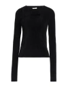 Quira Woman Sweater Black Size S Viscose, Polyamide In Black