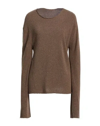Quira Woman Sweater Brown Size Xs Silk