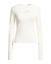 Quira Woman Sweater Ivory Size S Viscose, Polyamide In White