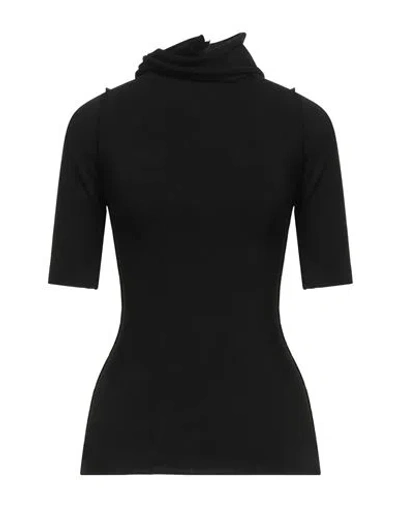 Quira Woman T-shirt Black Size L Polyamide, Elastane