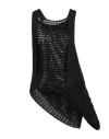 Quira Woman Top Black Size S Cotton, Viscose, Polyamide In Black