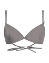 Quira Woman Top Grey Size 4 Cotton