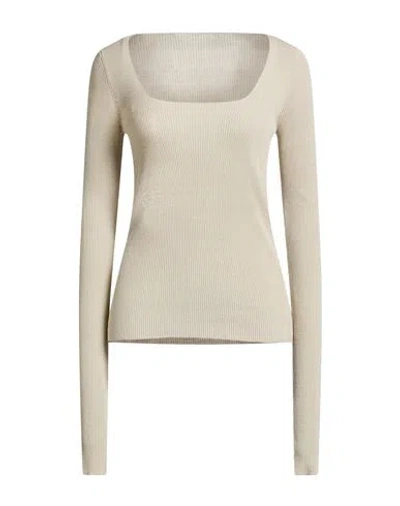 Quira Woman T-shirt Beige Size M Silk In Sand