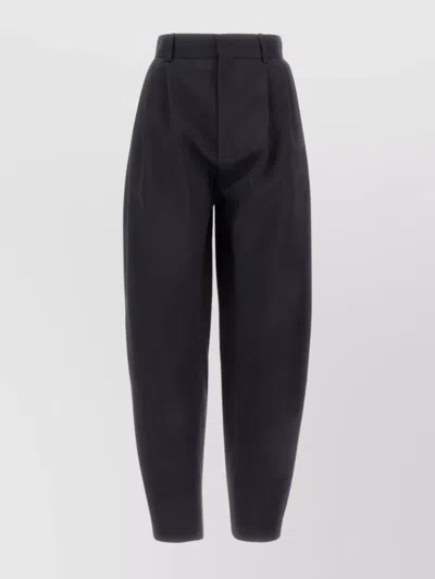 QUIRA WOOL PANT WITH TAPERED LEG AND PLEATED DESIGN