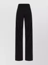 Quira Wool Trousers With Belt Loops And Wide Leg