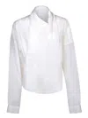 Quira Wrap-style Shirt With Detailing And Fit In White