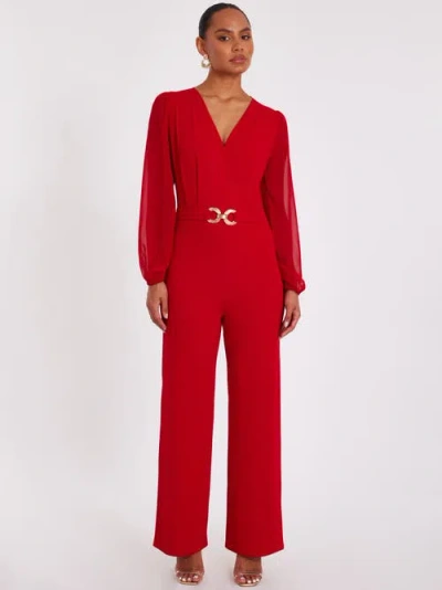 Quiz Chiffon Buckle Palazzo Jumpsuit