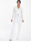 Quiz Chiffon Buckle Palazzo Jumpsuit - Women In White