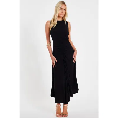 Quiz Ity Ruched Detail Midi Dress