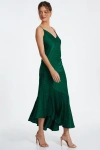 Quiz Satin V Neck Maxi Dress