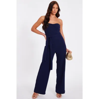 Quiz Scuba Crepe Bandeau Jumpsuit