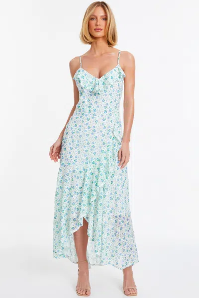 Quiz Women's Chiffon Jacquard Strappy Maxi Dress