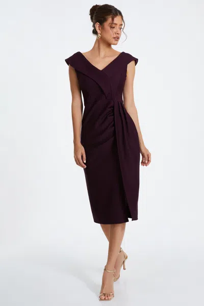 Quiz Women's Jacquard Print Midi Dress In Pink