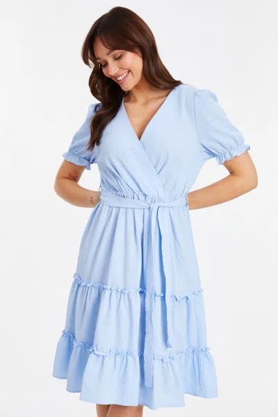 Quiz Women's Textured Frill Detail Midi Dress