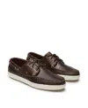 Quoddy Men's Runabout Boat Shoe In Brown
