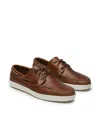 Quoddy Men's Runabout Boat Shoe In Brown