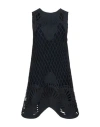 Quodlibet Woman Mini Dress Midnight Blue Size 6 Virgin Wool, Polyester, Elastane, Polyurethane In Blue